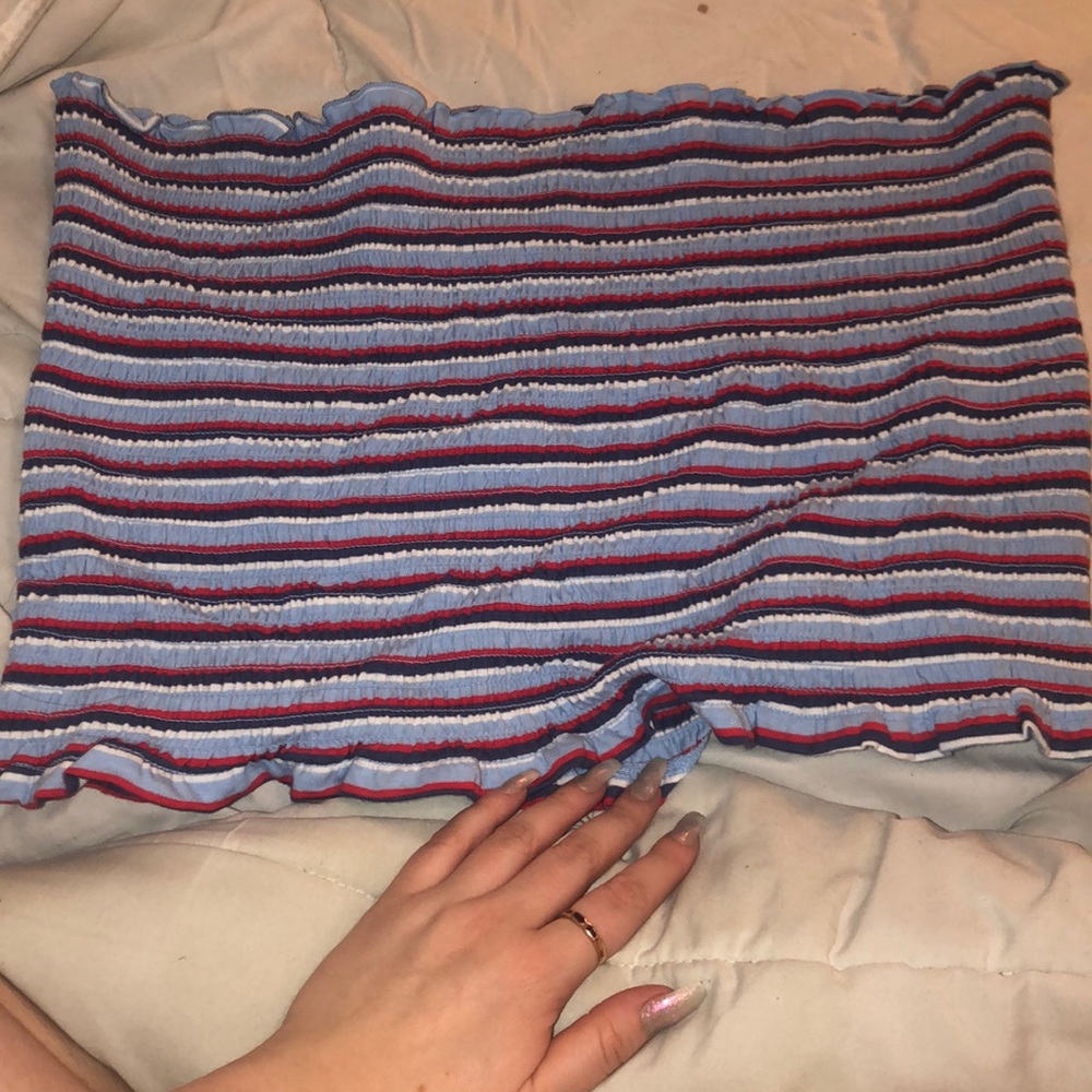 Striped tube top